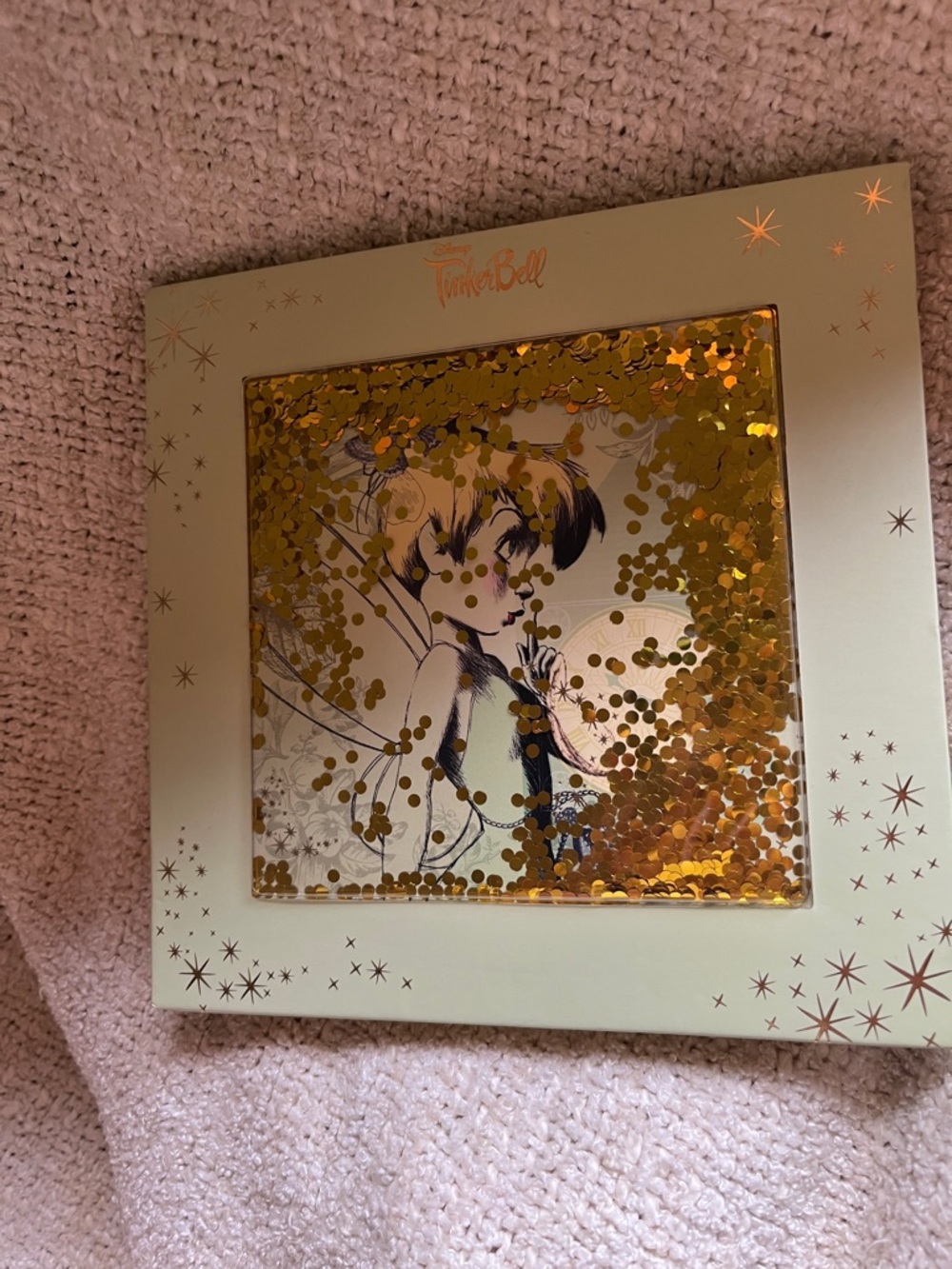 Disney Tinker Bell Gold Sequin Shaker eye shadow palette